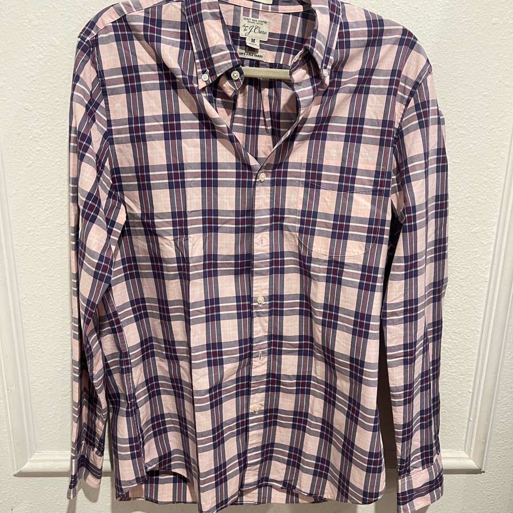 J. Crew Plaid Button-Up Shirt